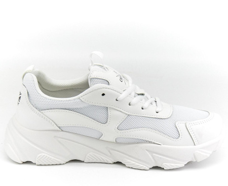 Кроссовки  женские Crosby  белый  сетка/кожа искусств. F-80417 фото в интернет-магазине | Omadey.ru