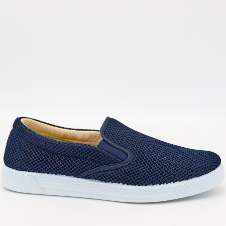 Слипоны  Imara MODA  синий  текстиль F-90031 фото в интернет-магазине | Omadey.ru