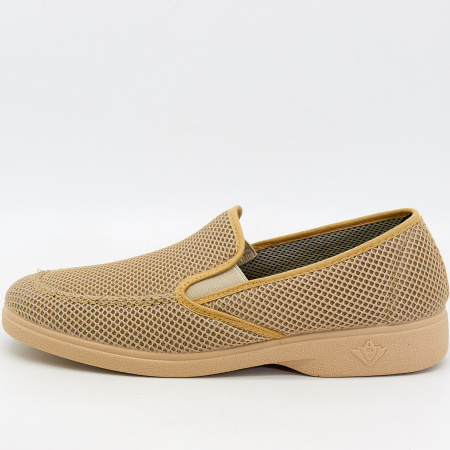 Слипоны  Imara ORTO  бежевый  текстиль F-90036 фото в интернет-магазине | Omadey.ru