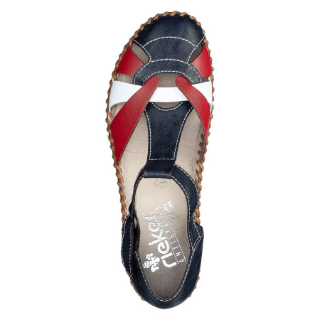 Туфли летние  Rieker  синий  кожа искусств. F-90460 фото в интернет-магазине | Omadey.ru Туфли летние  Rieker  синий  кожа искусств. F-90460 фото в интернет-магазине | Omadey.ru