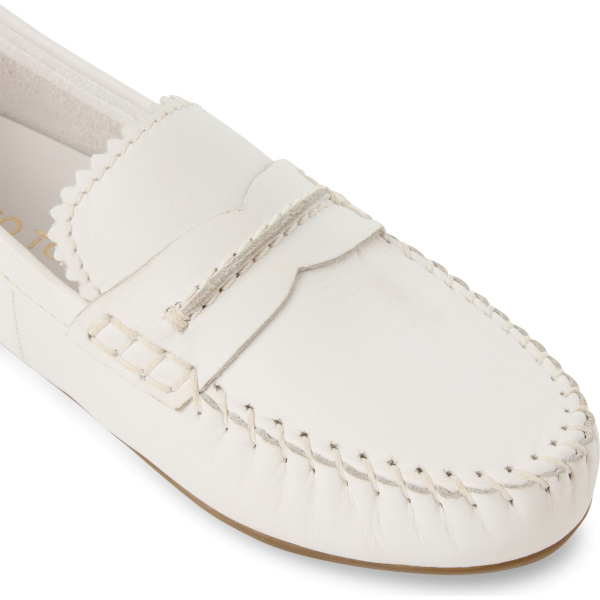 Фото Мокасины  Marco Tozzi  белый  кожа F-400599