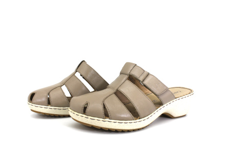 Сабо  Caprice  серый  кожа F-71099 фото в интернет-магазине | Omadey.ru