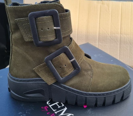 Ботинки  Dakkem  хаки  нубук Z-100808 фото в интернет-магазине | Omadey.ru