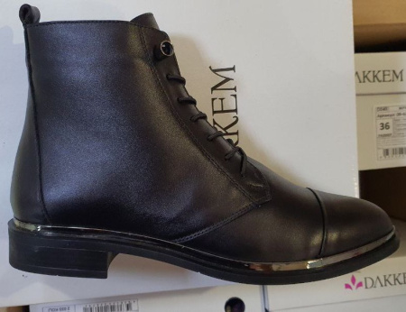 Ботинки  Dakkem  черный  кожа Z-100387 фото в интернет-магазине | Omadey.ru
