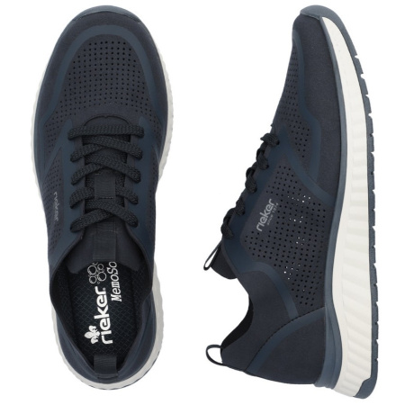 Кроссовки  Rieker  синий  кожа искусств. F-300563 фото в интернет-магазине | Omadey.ru