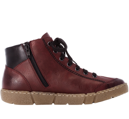 Ботинки  Rieker  бордовый  кожа искусств. Z-90300 фото в интернет-магазине | Omadey.ru