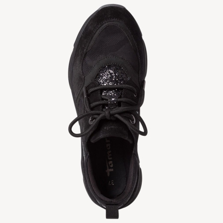 Кроссовки  женские Tamaris  черный  кожа/кожа искусств./текстиль Z-100781 фото в интернет-магазине | Omadey.ru