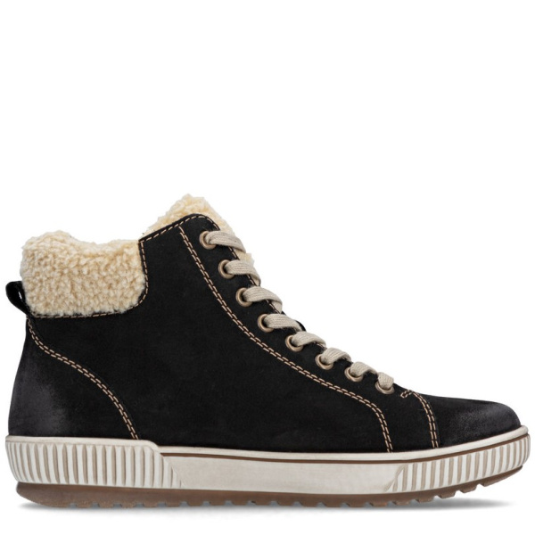 Фото Ботинки  Remonte  серый  кожа/текстиль Z-401057