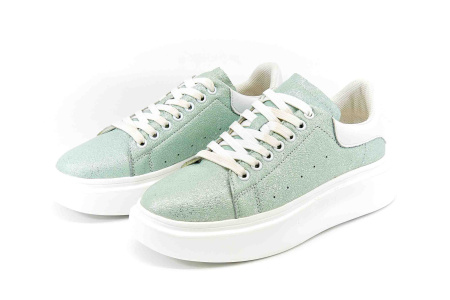 Кеды  Quattro Fiori  зеленый  кожа F-80325 фото в интернет-магазине | Omadey.ru