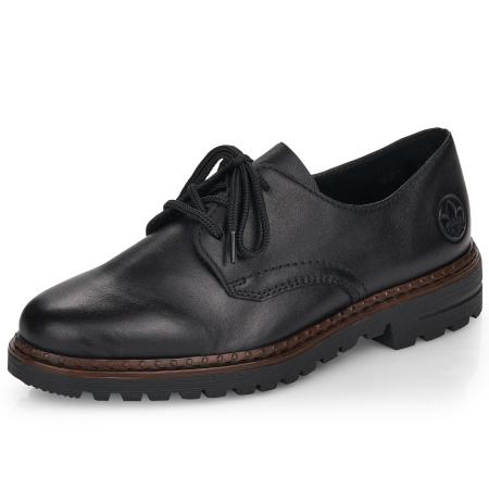 Туфли  Rieker  черный  кожа/кожа искусств. F-100099 фото в интернет-магазине | Omadey.ru