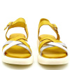 Босоножки  Rovigo  желтый  кожа F-80926 фото в интернет-магазине | Omadey.ru