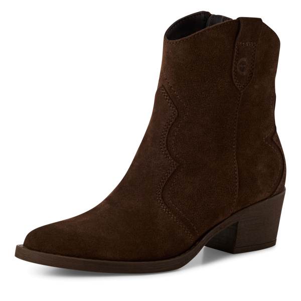 Фото Ботинки Tamaris  коричневый  кожа  Z-400936