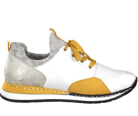 Кроссовки  Rieker  белый  кожа искусств./текстиль F-90084 фото в интернет-магазине | Omadey.ru