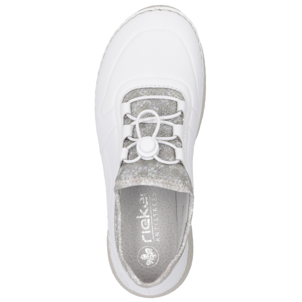 Фото Кроссовки  Rieker  белый  кожа/текстиль F-400034