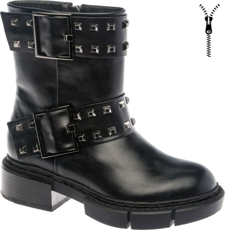 Ботинки  Betsy  черный  кожа искусств. Z-8382 фото в интернет-магазине | Omadey.ru