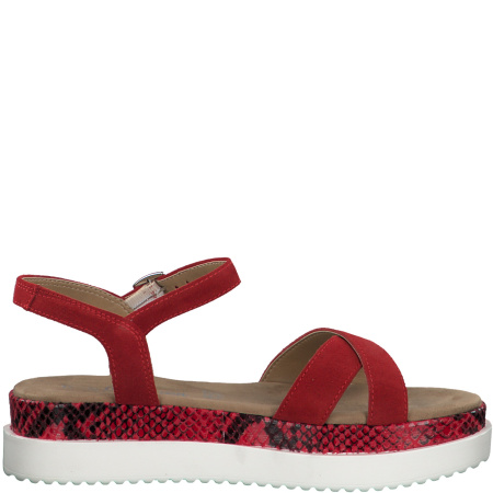 Сандалии  S.Oliver  красный  кожа F-81016 фото в интернет-магазине | Omadey.ru