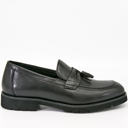 Туфли  Romitan  черный  кожа Z-90453 фото в интернет-магазине | Omadey.ru