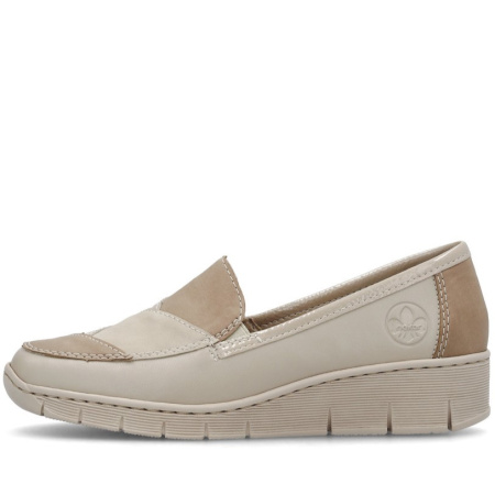 Туфли  Rieker  бежевый  кожа/кожа искусств. F-400092 фото в интернет-магазине | Omadey.ru