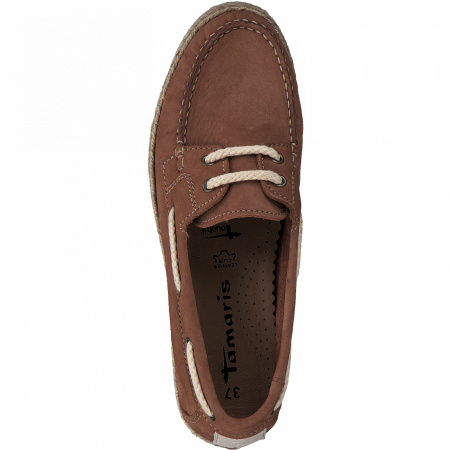 Мокасины  женские Tamaris  коричневый  кожа F-90582 фото в интернет-магазине | Omadey.ru