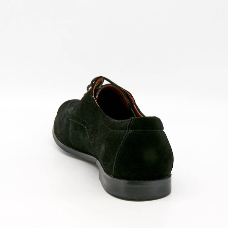 Туфли  Mirco Osvaldo  черный  замша Z-100676 фото в интернет-магазине | Omadey.ru