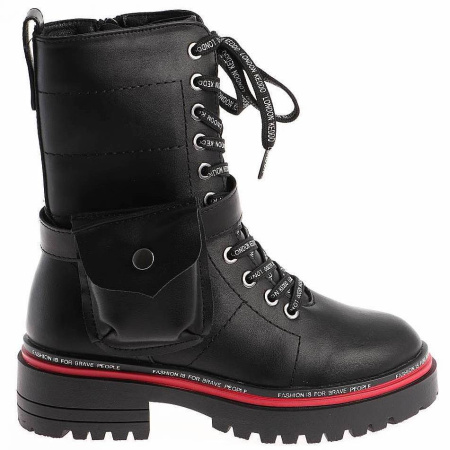 Ботинки  Keddo  черный  кожа искусств. Z-100842 фото в интернет-магазине | Omadey.ru