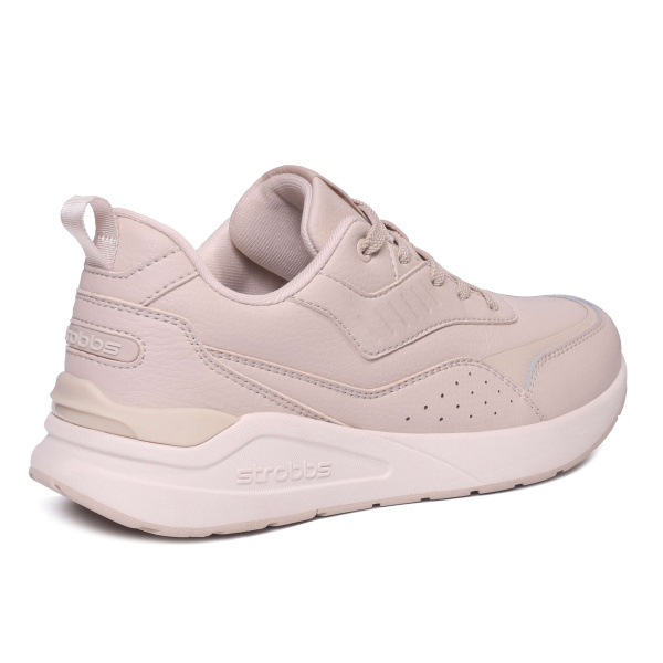 Фото Кроссовки  Strobbs  бежевый  кожа/микрофибра Z-400782