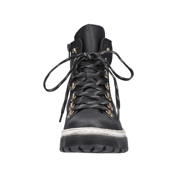 Фото Ботинки  Rieker  черный  кожа искусств./текстиль Z-100871