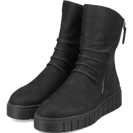 Ботинки  Rieker  черный  кожа Z-300150 фото в интернет-магазине | Omadey.ru