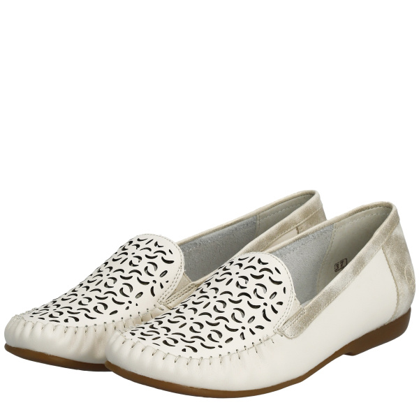 Фото Мокасины  Rieker  бежевый  кожа/кожа искусств. F-400171