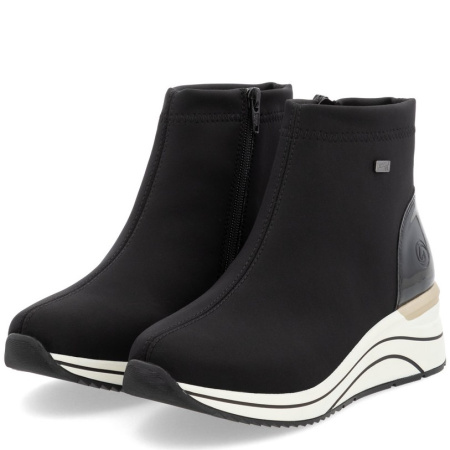 Ботинки  Remonte  черный  кожа искусств./текстиль. Z-400827 фото в интернет-магазине | Omadey.ru