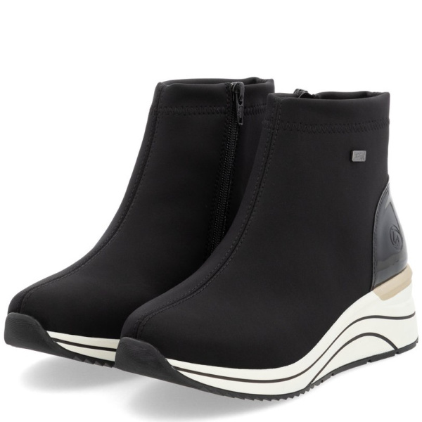 Фото Ботинки  Remonte  черный  кожа искусств./текстиль. Z-400827