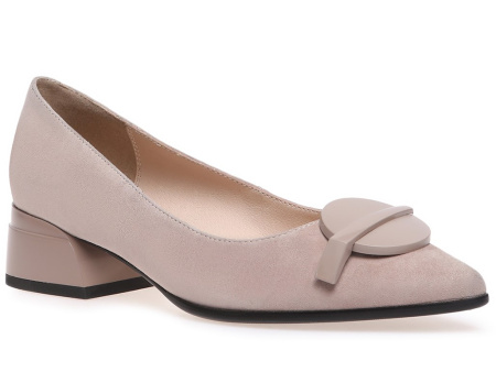 Туфли  El Tempo  бежевый  велюр натуральный Z-400273 фото в интернет-магазине | Omadey.ru