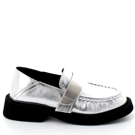 Туфли  Baden  серебряный  кожа F-400240 фото в интернет-магазине | Omadey.ru