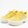 Кроссовки  Grunberg  желтый  кожа иск. Микрополитекс/текстиль F-81095 фото в интернет-магазине | Omadey.ru