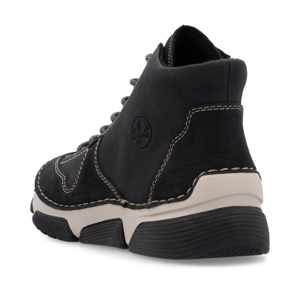 Фото Ботинки  Rieker  черный  кожа/кожа искусств. Z-400855