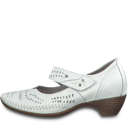Туфли  Jana  белый  кожа F-80819 фото в интернет-магазине | Omadey.ru