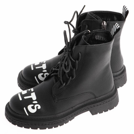 Ботинки  Keddo  черный  кожа искусств. Z-100841 фото в интернет-магазине | Omadey.ru