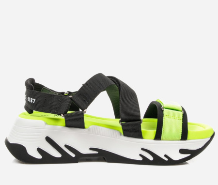 Сандалии  Keddo  черный  текстиль F-90967 фото в интернет-магазине | Omadey.ru