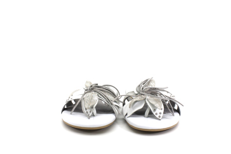 Шлепанцы  Caprice  серебряный  кожа F-7462 фото в интернет-магазине | Omadey.ru