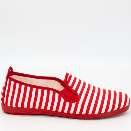 Слипоны  Imara  красный  текстиль F-90014 фото в интернет-магазине | Omadey.ru