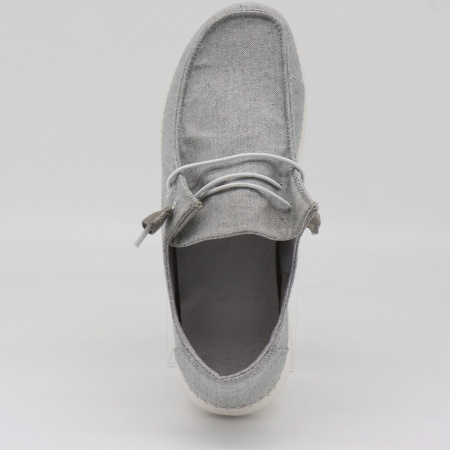 Мокасины  женские MYSET  серый  текстиль F-81178 фото в интернет-магазине | Omadey.ru