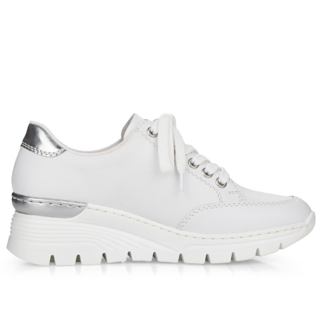 Кроссовки  Rieker  белый  кожа/кожа искусств. F-100104 фото в интернет-магазине | Omadey.ru