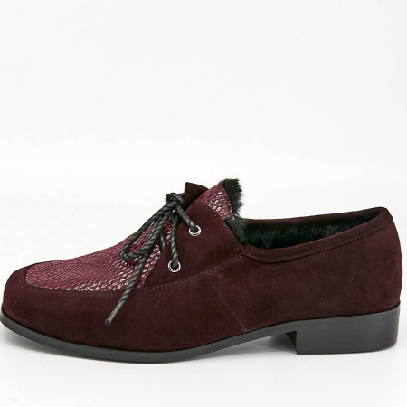 Туфли  Balex  бордовый  велюр натуральный Z-7436 фото в интернет-магазине | Omadey.ru