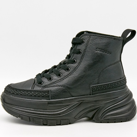 Кроссовки  Strobbs  черный  кожа искусств. Z-100550 фото в интернет-магазине | Omadey.ru