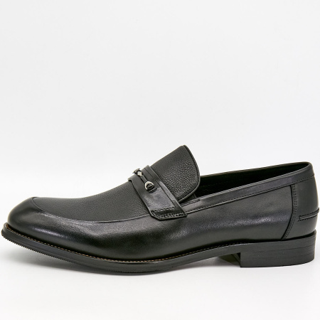 Туфли  Romitan  черный  кожа Z-100663 фото в интернет-магазине | Omadey.ru