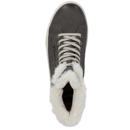 Ботинки  Remonte  серый  кожа/кожа искусств. Z-401061 фото в интернет-магазине | Omadey.ru