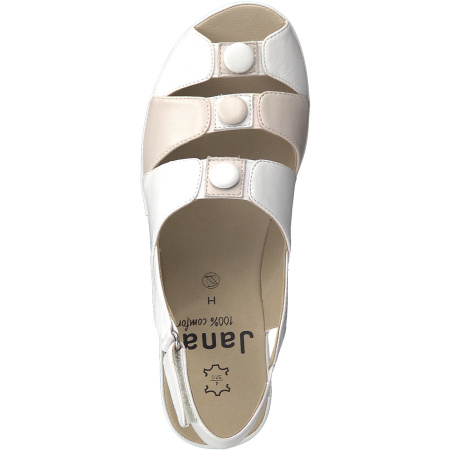 Босоножки  Jana  белый  кожа F-7695 фото в интернет-магазине | Omadey.ru