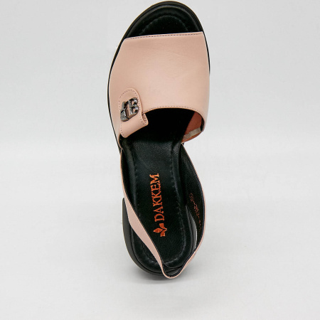 Босоножки  Dakkem  пудра  кожа F-90271 фото в интернет-магазине | Omadey.ru