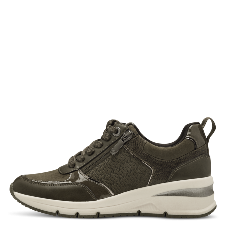 Кроссовки  Tamaris  оливковый  кожа искусств. Z-400395 фото в интернет-магазине | Omadey.ru