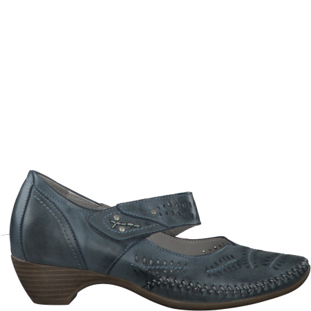 Туфли  Jana  синий  кожа F-80814 фото в интернет-магазине | Omadey.ru